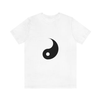 Yin and Yang symbol shirts | Tai chi shirts | The Yin part | His and hers T-shirts | Black and white | half of yin and yang